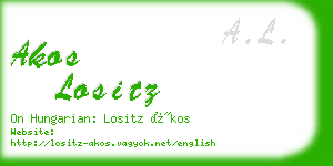 akos lositz business card